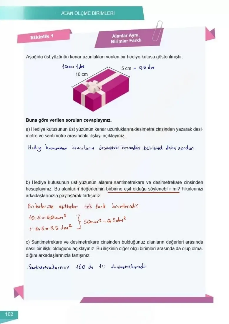 6. Sınıf Matematik Ders Kitabı Cevapları Meb Yayınları 2 Sayfa 102 Çözüm Görseli