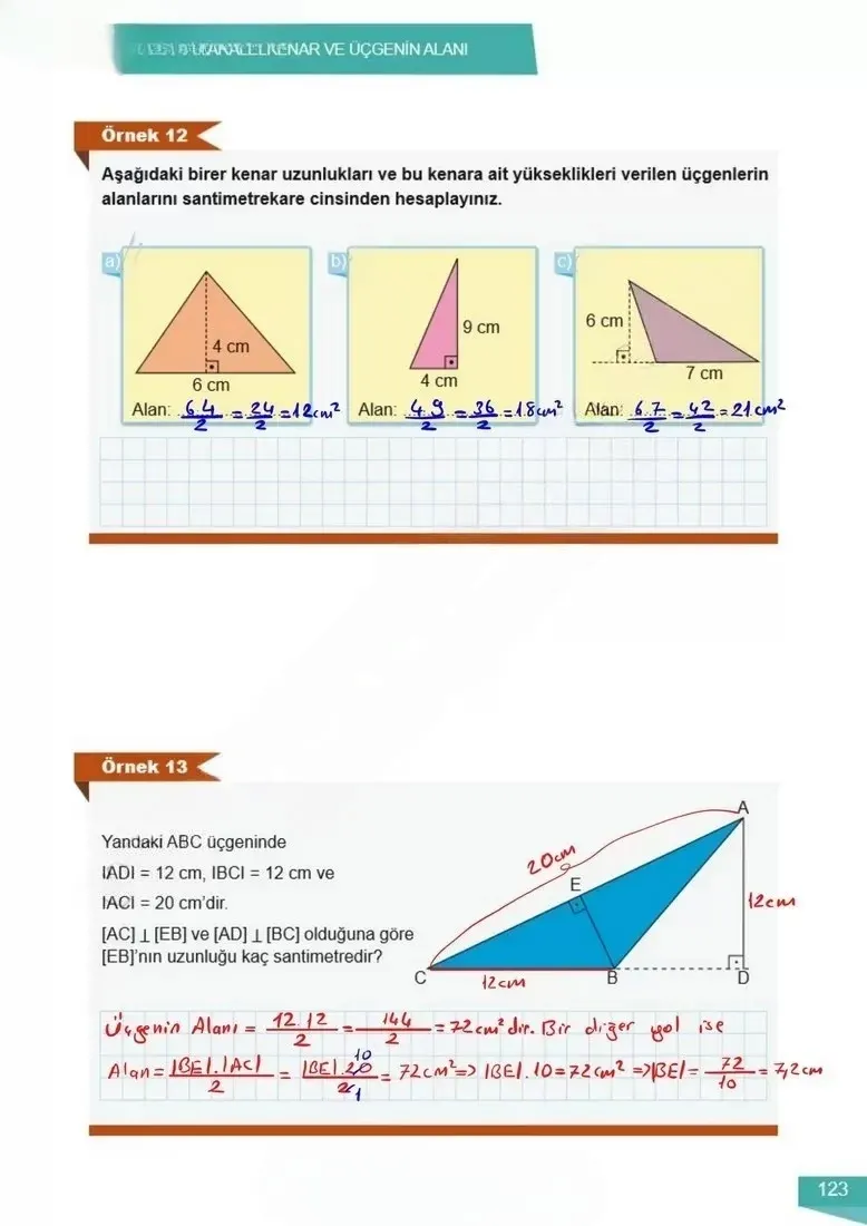 6. Sınıf Matematik Ders Kitabı Cevapları Meb Yayınları 2 Sayfa 123 Çözüm Görseli