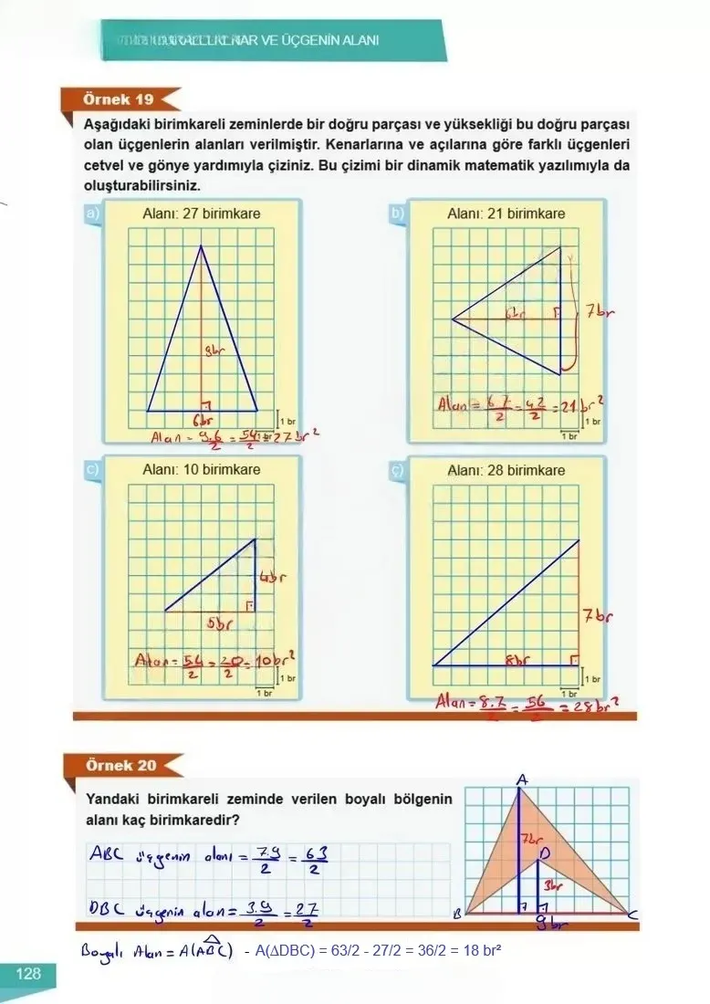 6. Sınıf Matematik Ders Kitabı Cevapları Meb Yayınları 2 Sayfa 128 Çözüm Görseli