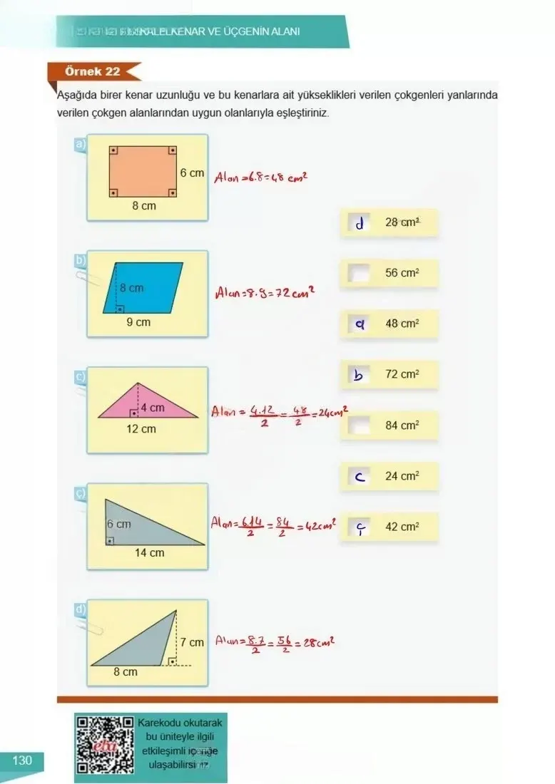 6. Sınıf Matematik Ders Kitabı Cevapları Meb Yayınları 2 Sayfa 130 Çözüm Görseli