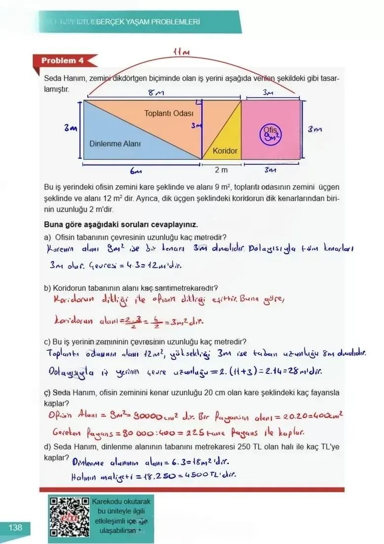 6. Sınıf Matematik Ders Kitabı Cevapları Meb Yayınları 2 Sayfa 138 Çözüm Görseli
