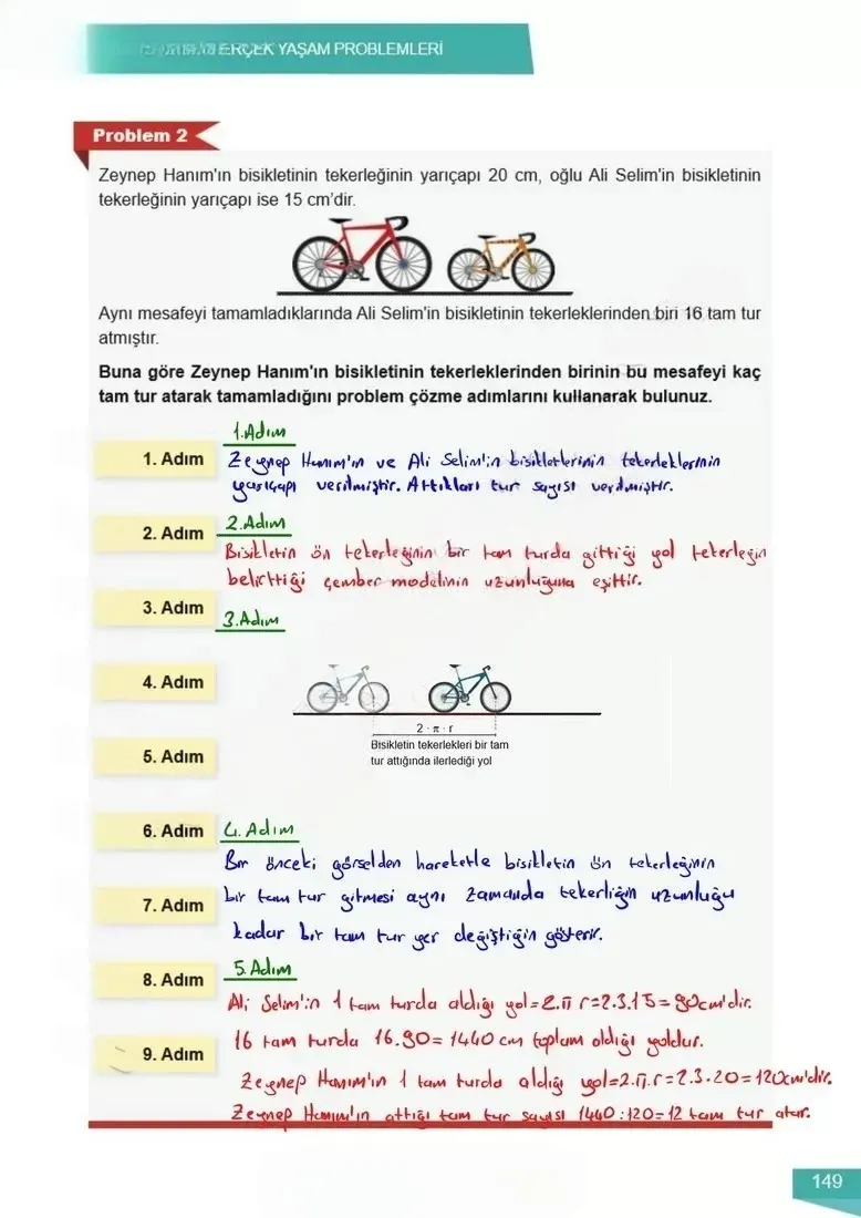 6. Sınıf Matematik Ders Kitabı Cevapları Meb Yayınları 2 Sayfa 149 Çözüm Görseli