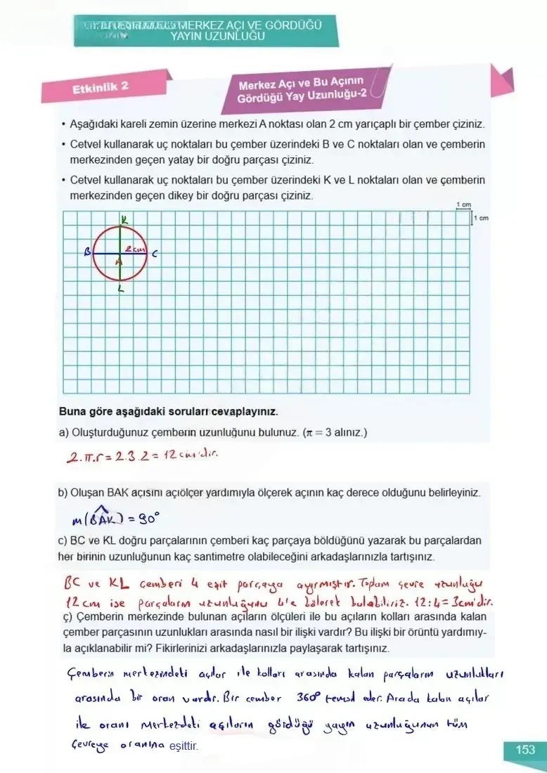 6. Sınıf Matematik Ders Kitabı Cevapları Meb Yayınları 2 Sayfa 153 Çözüm Görseli
