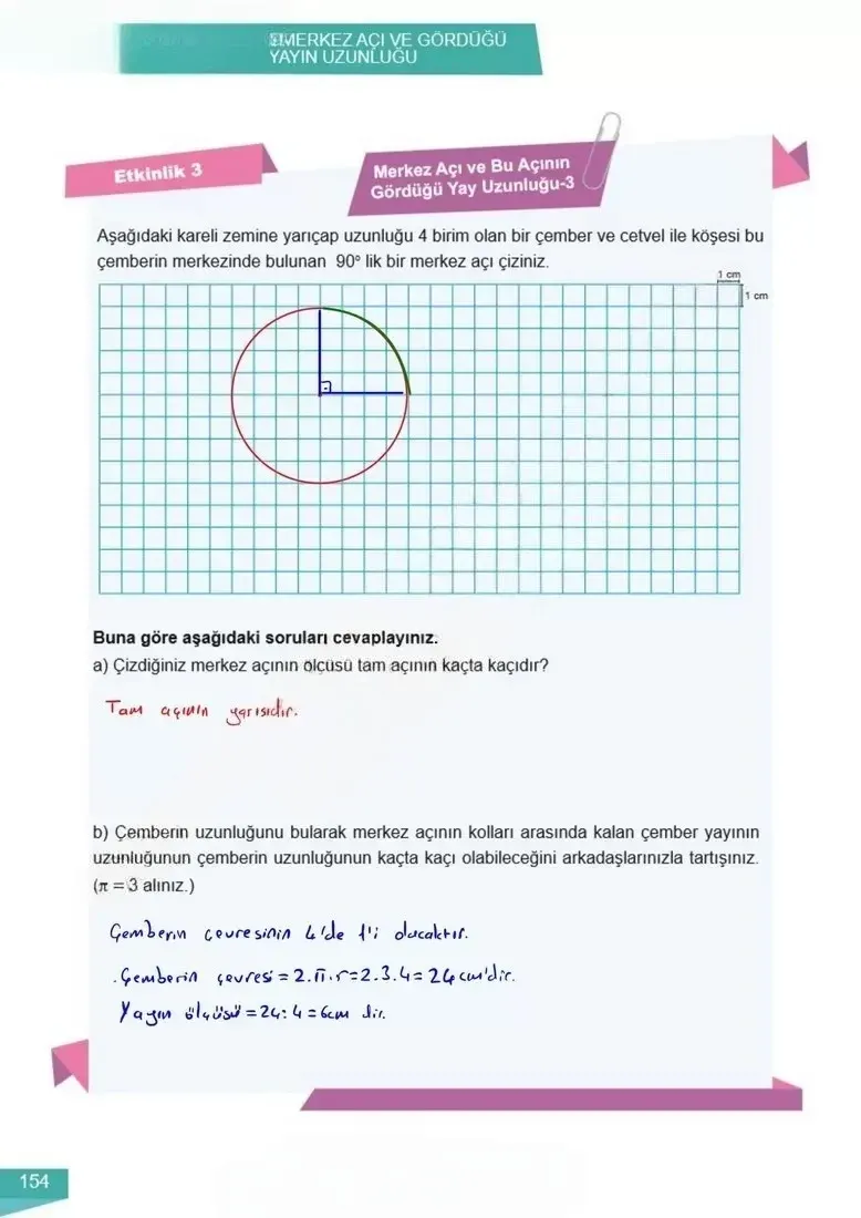 6. Sınıf Matematik Ders Kitabı Cevapları Meb Yayınları 2 Sayfa 154 Çözüm Görseli