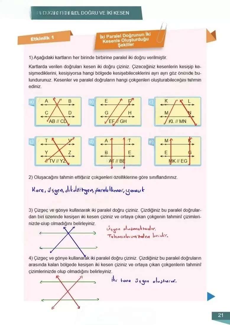 6. Sınıf Matematik Ders Kitabı Cevapları Meb Yayınları 2 Sayfa 21 Çözüm Görseli