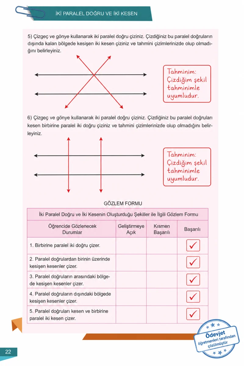 6. Sınıf Matematik Ders Kitabı Cevapları Meb Yayınları 2 Sayfa 22 Çözüm Görseli
