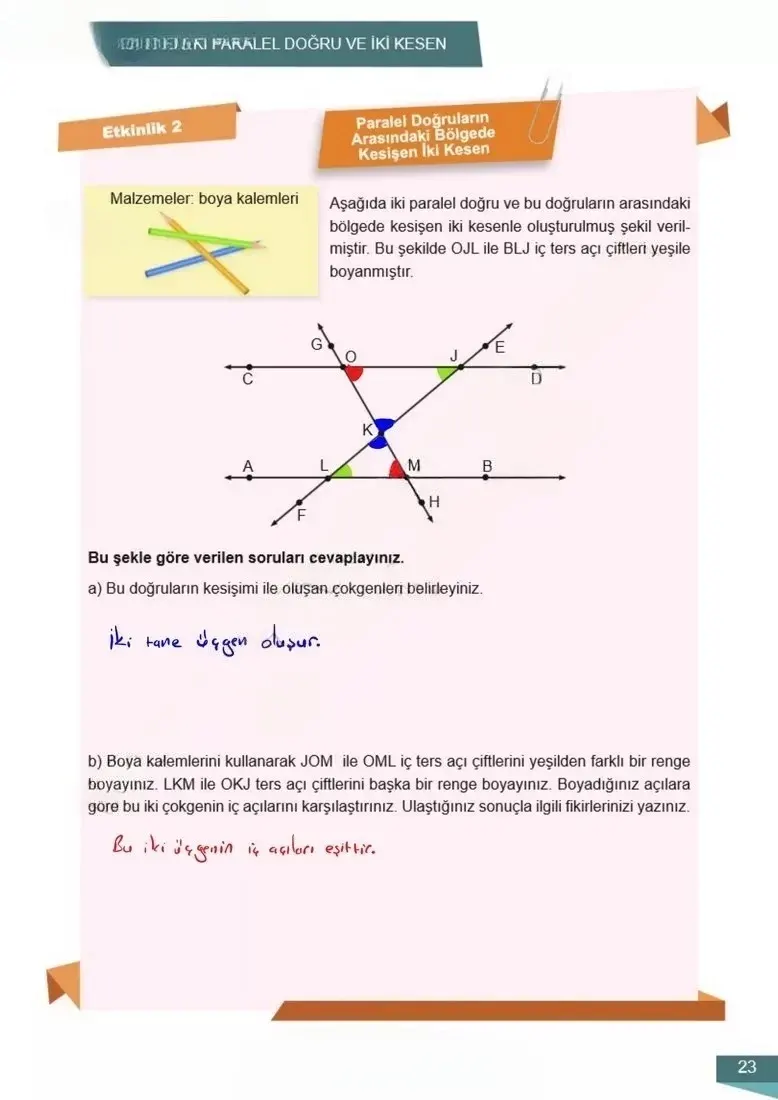 6. Sınıf Matematik Ders Kitabı Cevapları Meb Yayınları 2 Sayfa 23 Çözüm Görseli