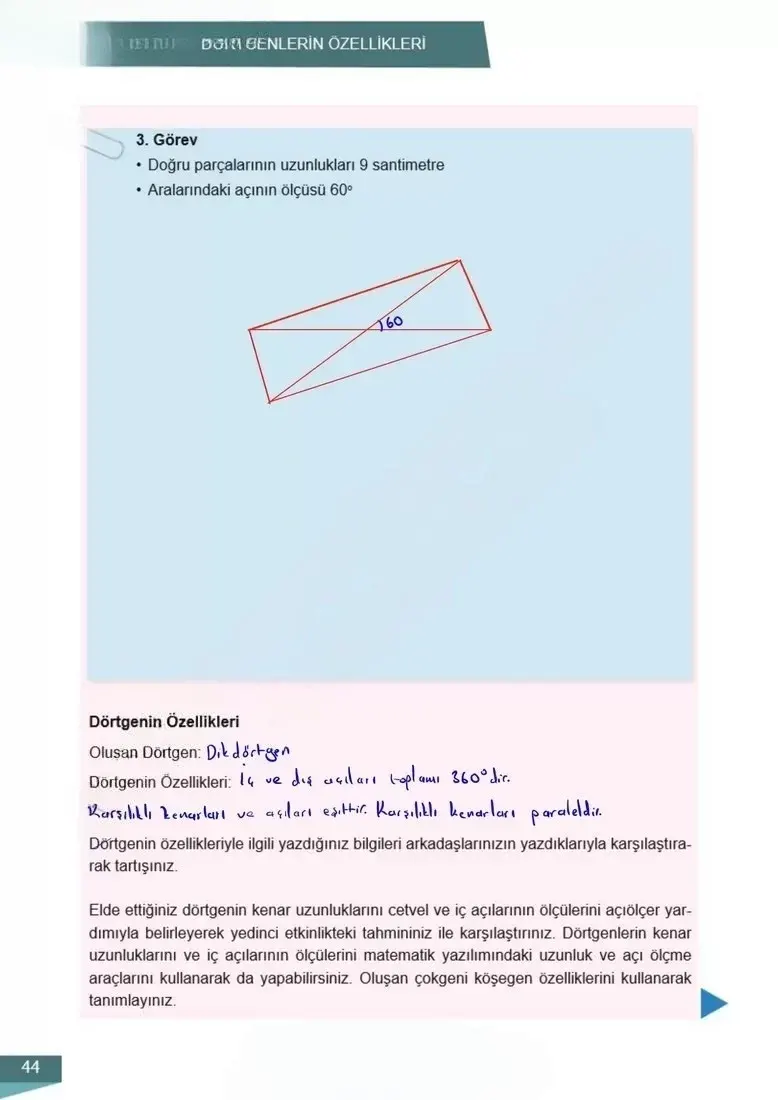 6. Sınıf Matematik Ders Kitabı Cevapları Meb Yayınları 2 Sayfa 44 Çözüm Görseli