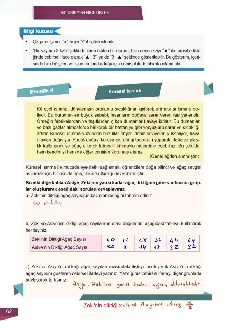 6. Sınıf Matematik Ders Kitabı Cevapları Meb Yayınları 2 Sayfa 62 Çözüm Görseli
