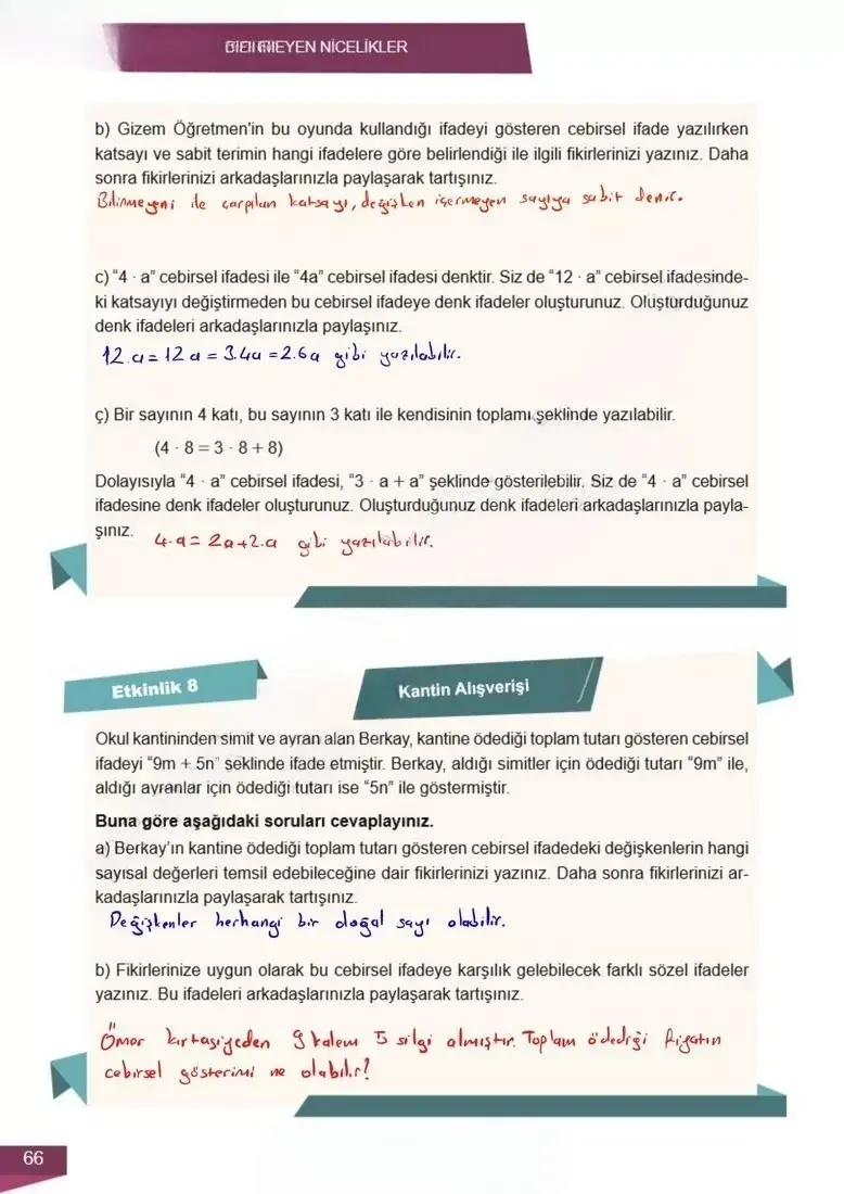 6. Sınıf Matematik Ders Kitabı Cevapları Meb Yayınları 2 Sayfa 66 Çözüm Görseli