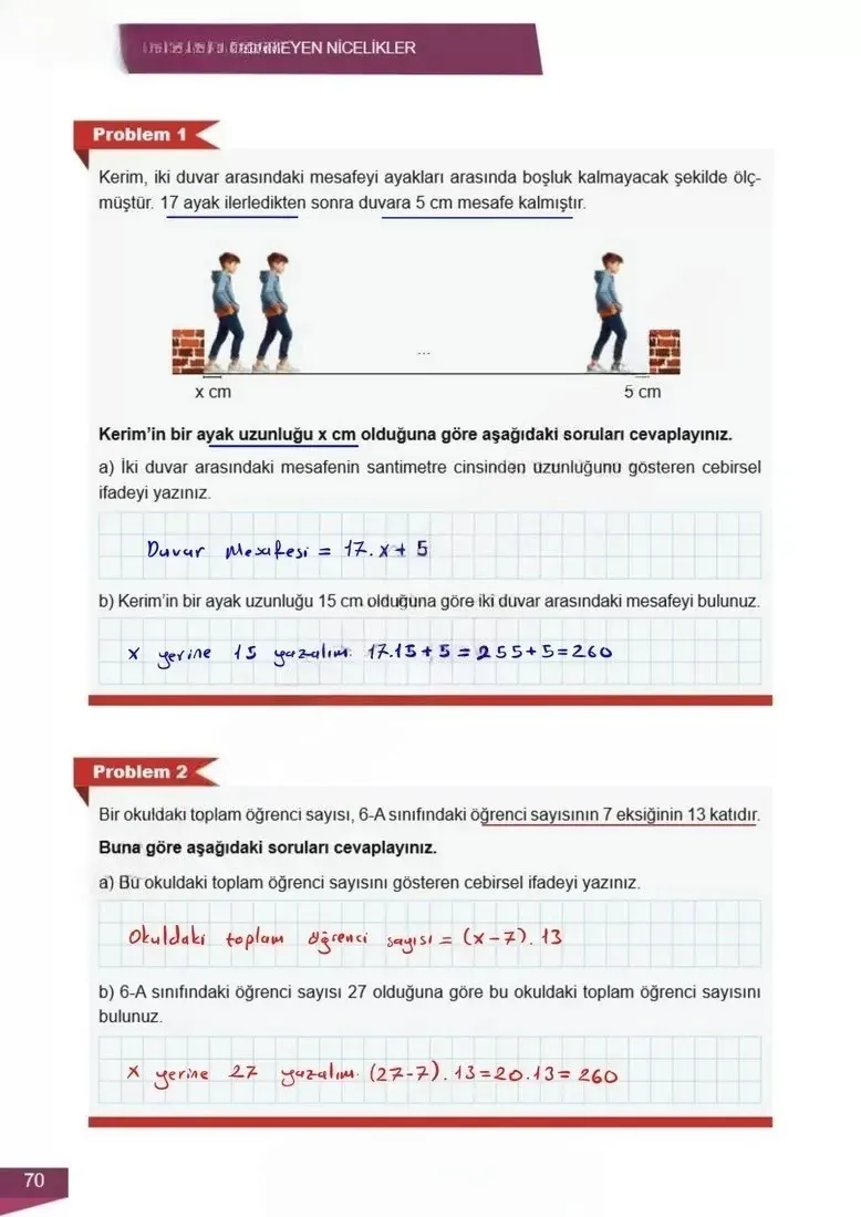 6. Sınıf Matematik Ders Kitabı Cevapları Meb Yayınları 2 Sayfa 70 Çözüm Görseli