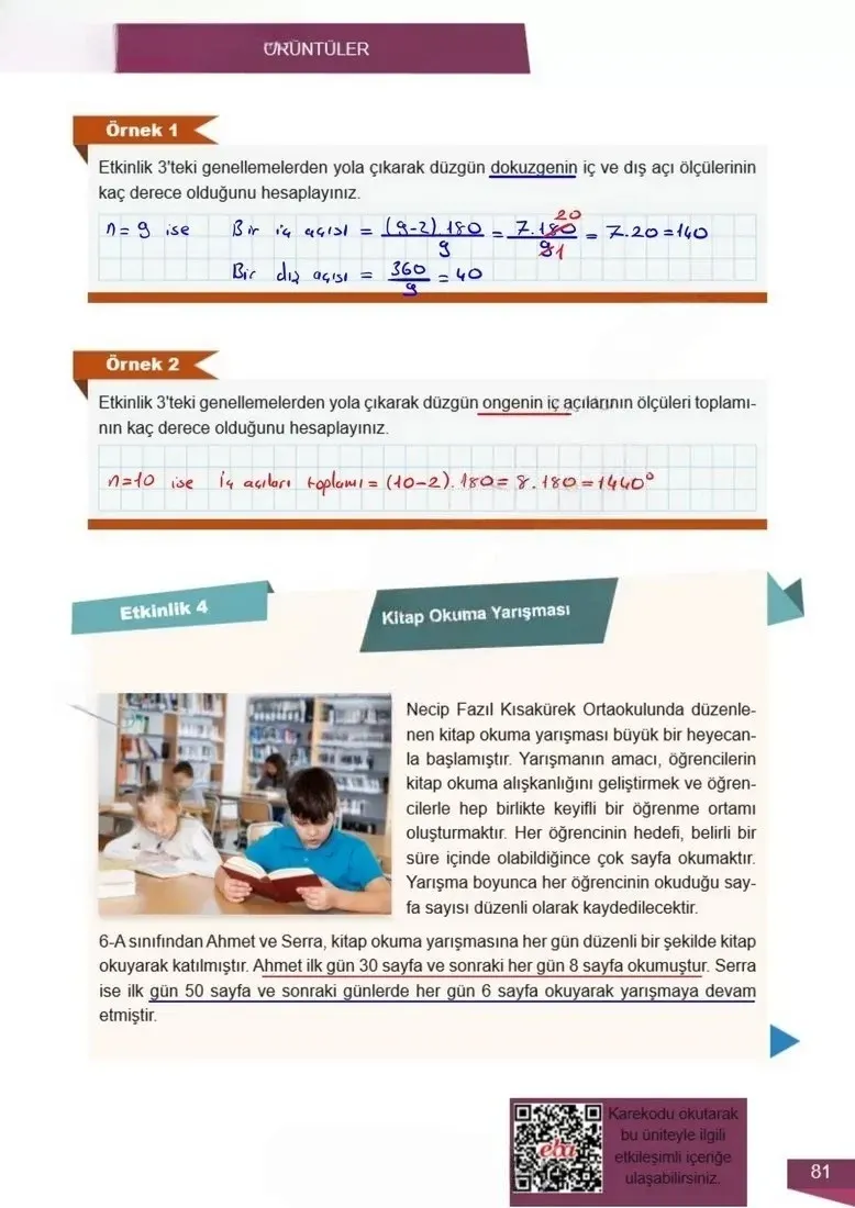 6. Sınıf Matematik Ders Kitabı Cevapları Meb Yayınları 2 Sayfa 81 Çözüm Görseli