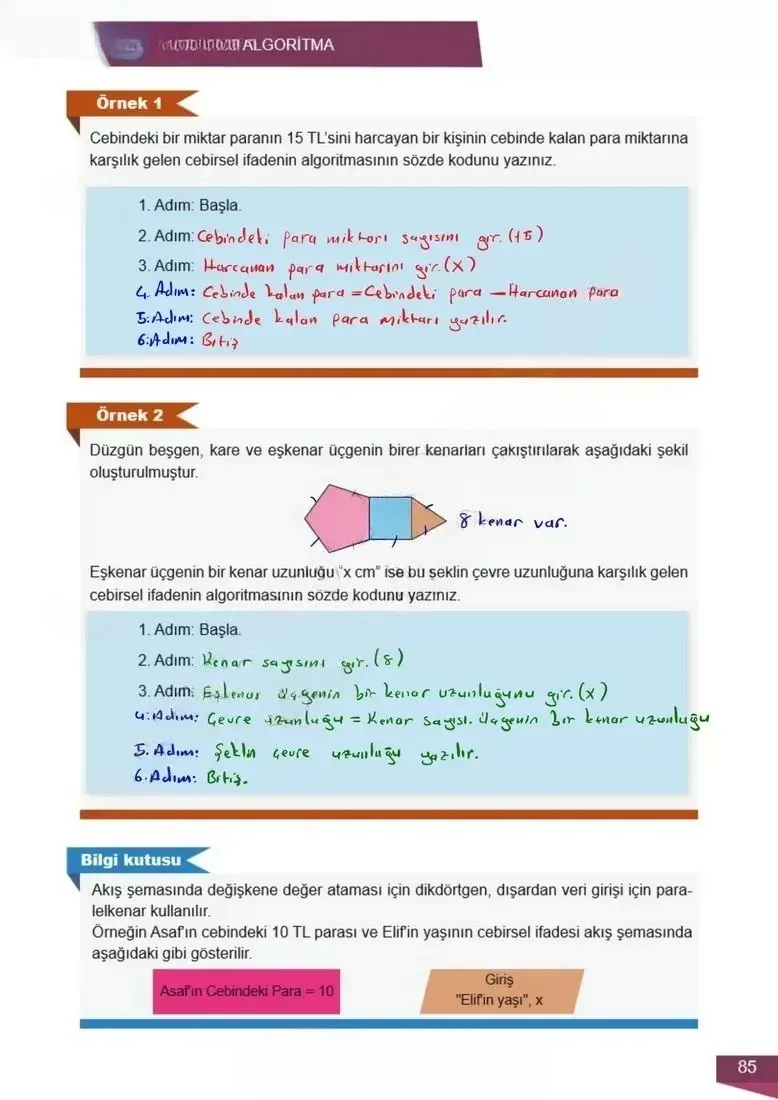 6. Sınıf Matematik Ders Kitabı Cevapları Meb Yayınları 2 Sayfa 85 Çözüm Görseli