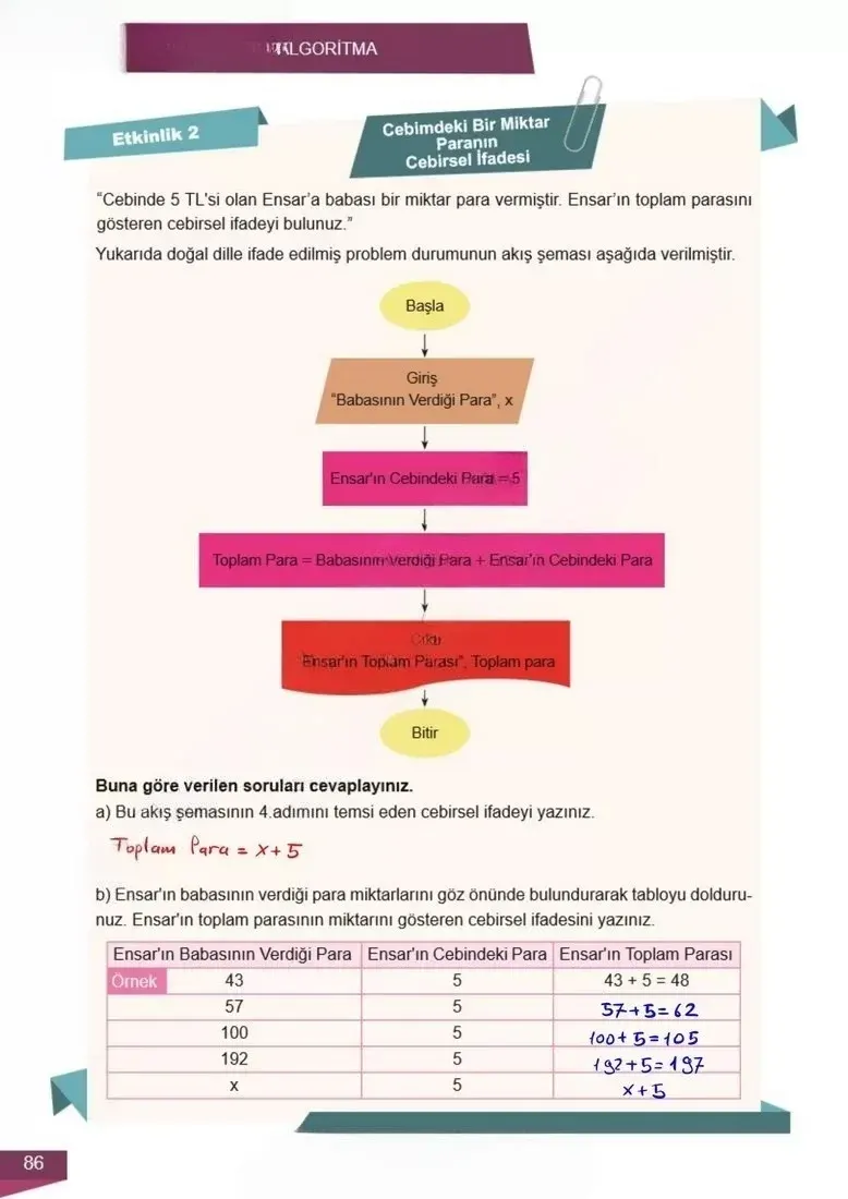 6. Sınıf Matematik Ders Kitabı Cevapları Meb Yayınları 2 Sayfa 86 Çözüm Görseli