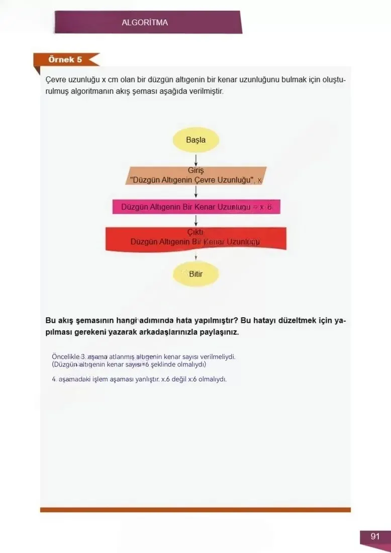 6. Sınıf Matematik Ders Kitabı Cevapları Meb Yayınları 2 Sayfa 91 Çözüm Görseli