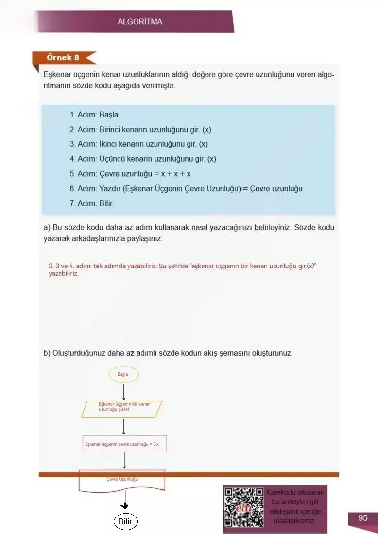 6. Sınıf Matematik Ders Kitabı Cevapları Meb Yayınları 2 Sayfa 95 Çözüm Görseli
