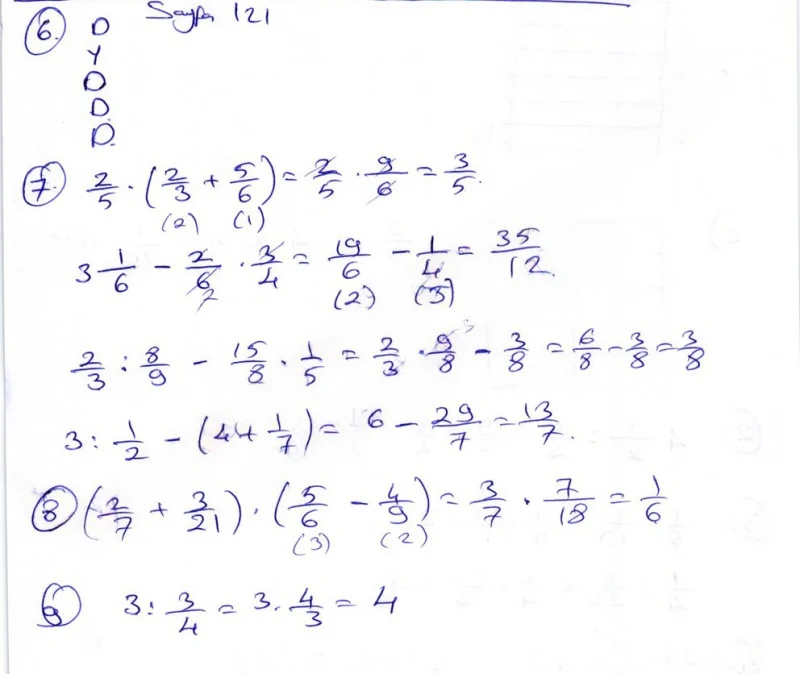 6. Sınıf Matematik Ders Kitabı Cevapları Öğün Yayınlar Sayfa 121 Çözüm Görseli