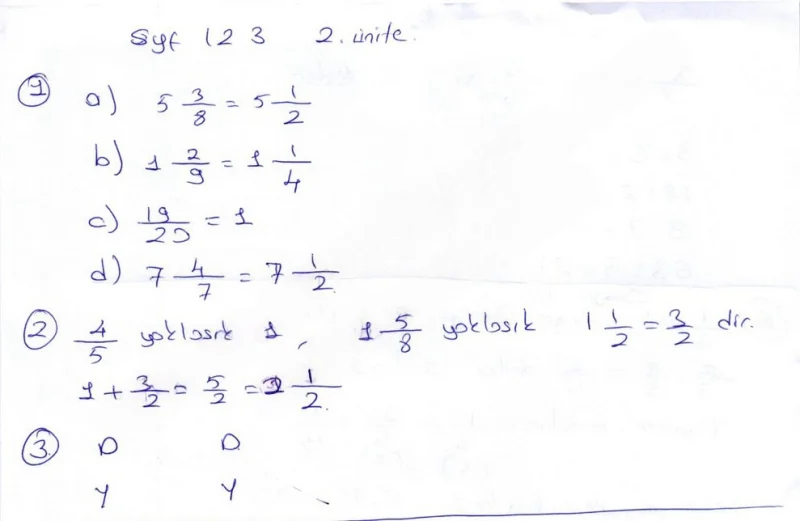 6. Sınıf Matematik Ders Kitabı Cevapları Öğün Yayınlar Sayfa 123 Çözüm Görseli