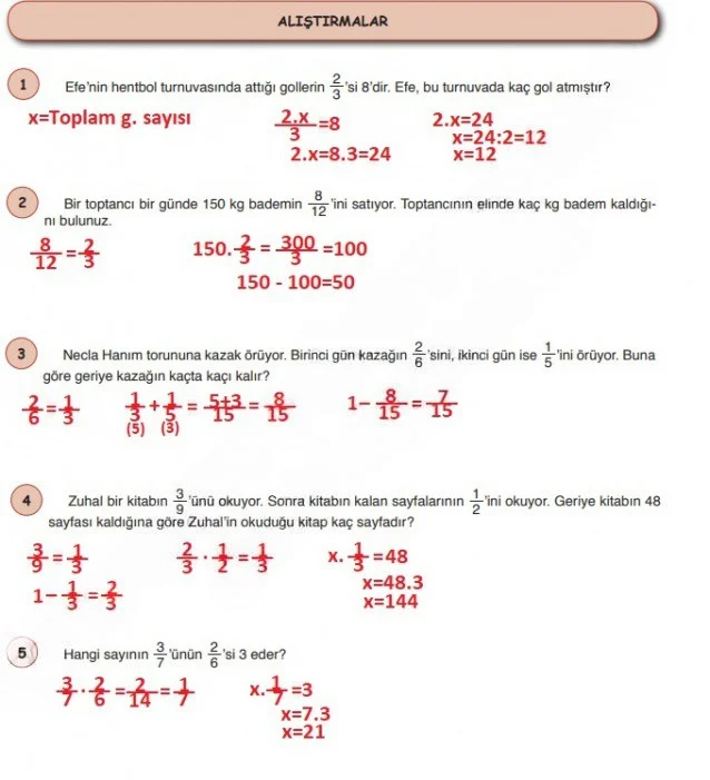 6. Sınıf Matematik Ders Kitabı Cevapları Öğün Yayınlar Sayfa 128 Çözüm Görseli