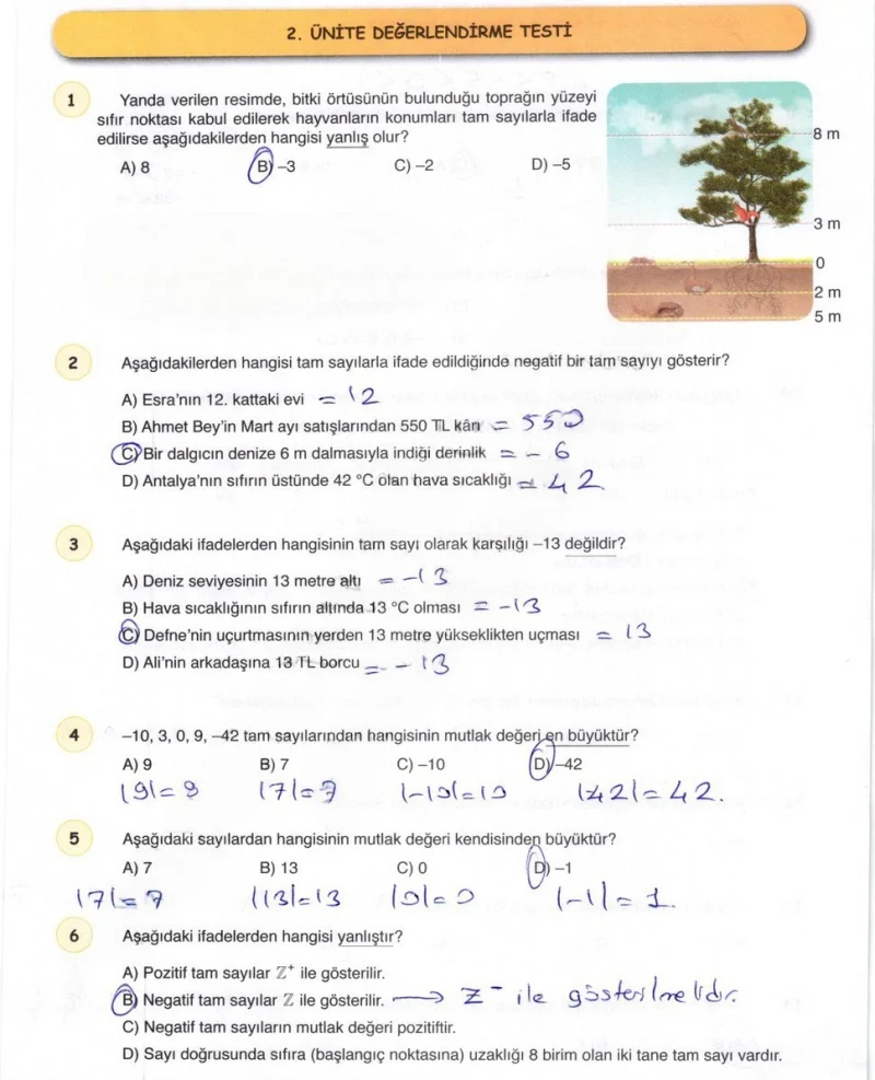 6. Sınıf Matematik Ders Kitabı Cevapları Öğün Yayınlar Sayfa 133 Çözüm Görseli