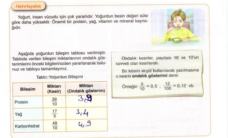6. Sınıf Matematik Ders Kitabı Cevapları Öğün Yayınlar Sayfa 139 Çözüm Görseli