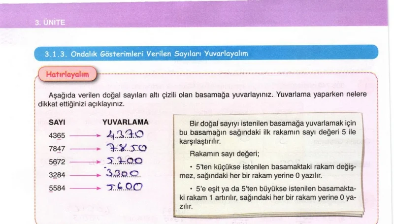 6. Sınıf Matematik Ders Kitabı Cevapları Öğün Yayınlar Sayfa 150 Çözüm Görseli