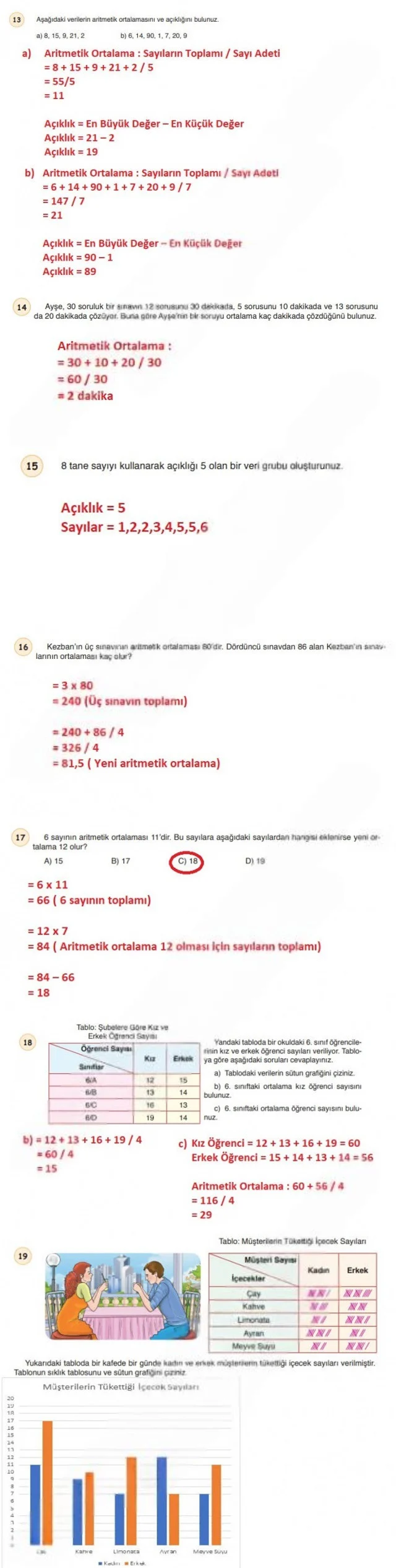 6. Sınıf Matematik Ders Kitabı Cevapları Öğün Yayınlar Sayfa 220 Çözüm Görseli