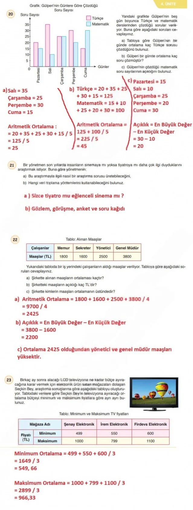 6. Sınıf Matematik Ders Kitabı Cevapları Öğün Yayınlar Sayfa 221 Çözüm Görseli
