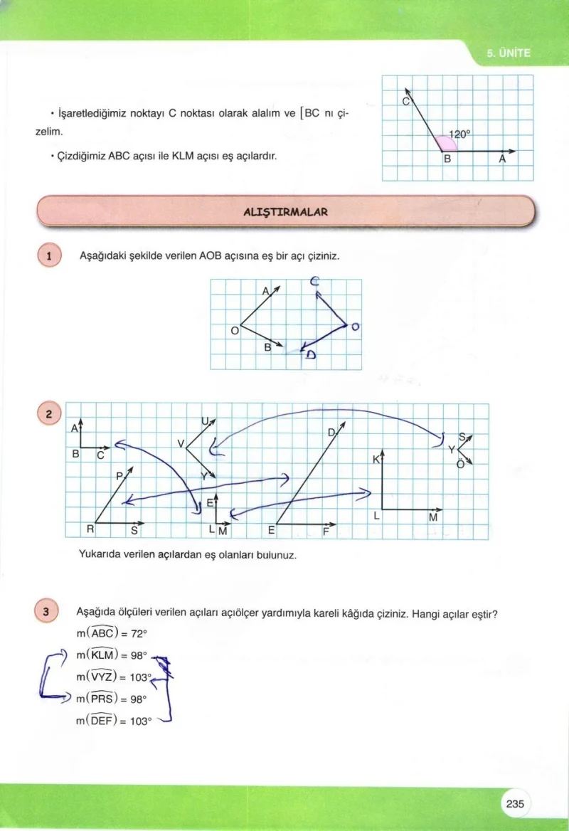 6. Sınıf Matematik Ders Kitabı Cevapları Öğün Yayınlar Sayfa 235 Çözüm Görseli