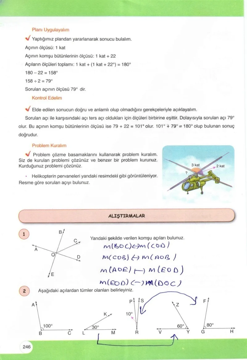 6. Sınıf Matematik Ders Kitabı Cevapları Öğün Yayınlar Sayfa 246 Çözüm Görseli