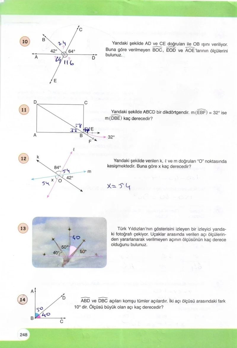 6. Sınıf Matematik Ders Kitabı Cevapları Öğün Yayınlar Sayfa 248 Çözüm Görseli