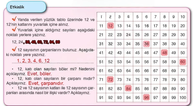 6. Sınıf Matematik Ders Kitabı Cevapları Öğün Yayınlar Sayfa 36 Çözüm Görseli