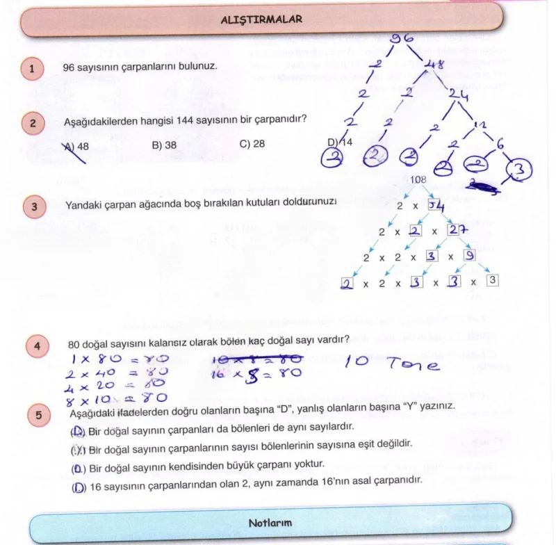 6. Sınıf Matematik Ders Kitabı Cevapları Öğün Yayınlar Sayfa 37 Çözüm Görseli