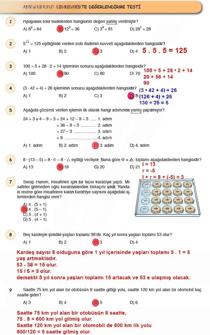 6. Sınıf Matematik Ders Kitabı Cevapları Öğün Yayınlar Sayfa 74 Çözüm Görseli