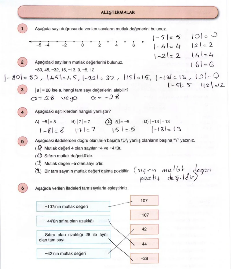 6. Sınıf Matematik Ders Kitabı Cevapları Öğün Yayınlar Sayfa 86 Çözüm Görseli