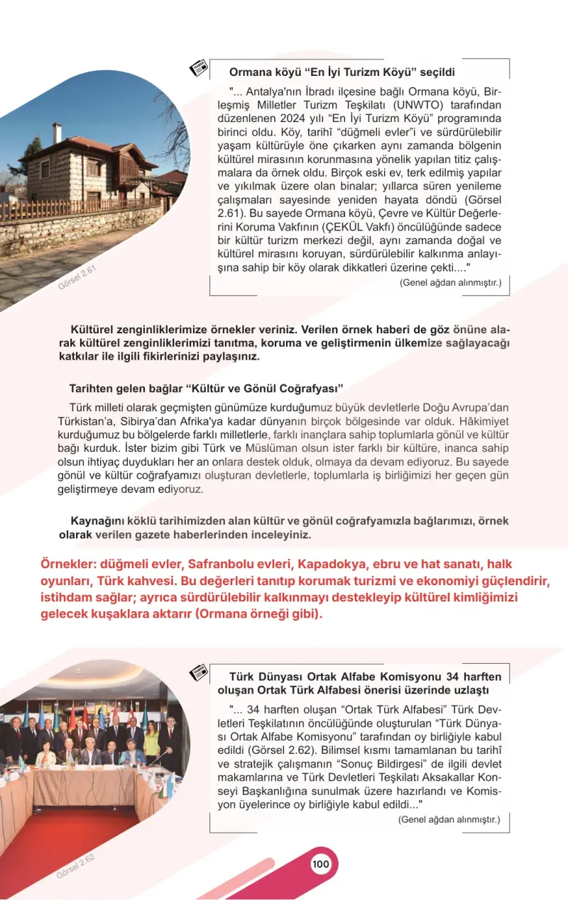 6. Sınıf Sosyal Bilgiler Ders Kitabı Cevapları Meb Yayınları 1. Kitap Sayfa 100 Çözüm Görseli