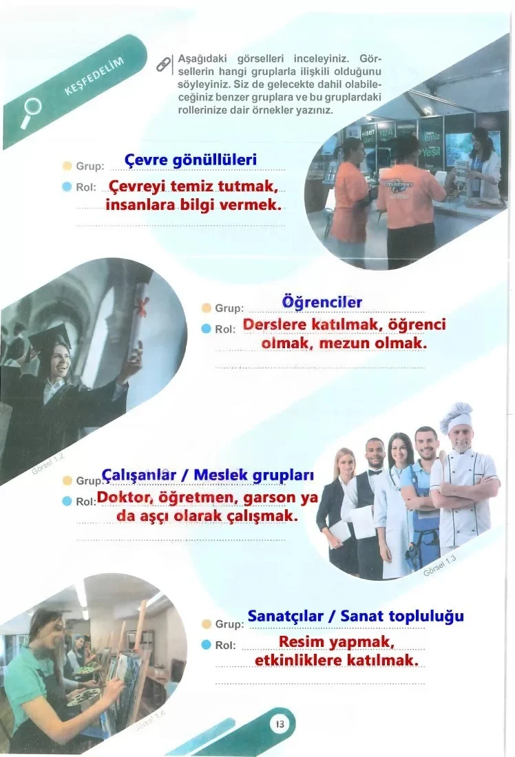6. Sınıf Sosyal Bilgiler Ders Kitabı Cevapları Meb Yayınları 1. Kitap Sayfa 13 Çözüm Görseli