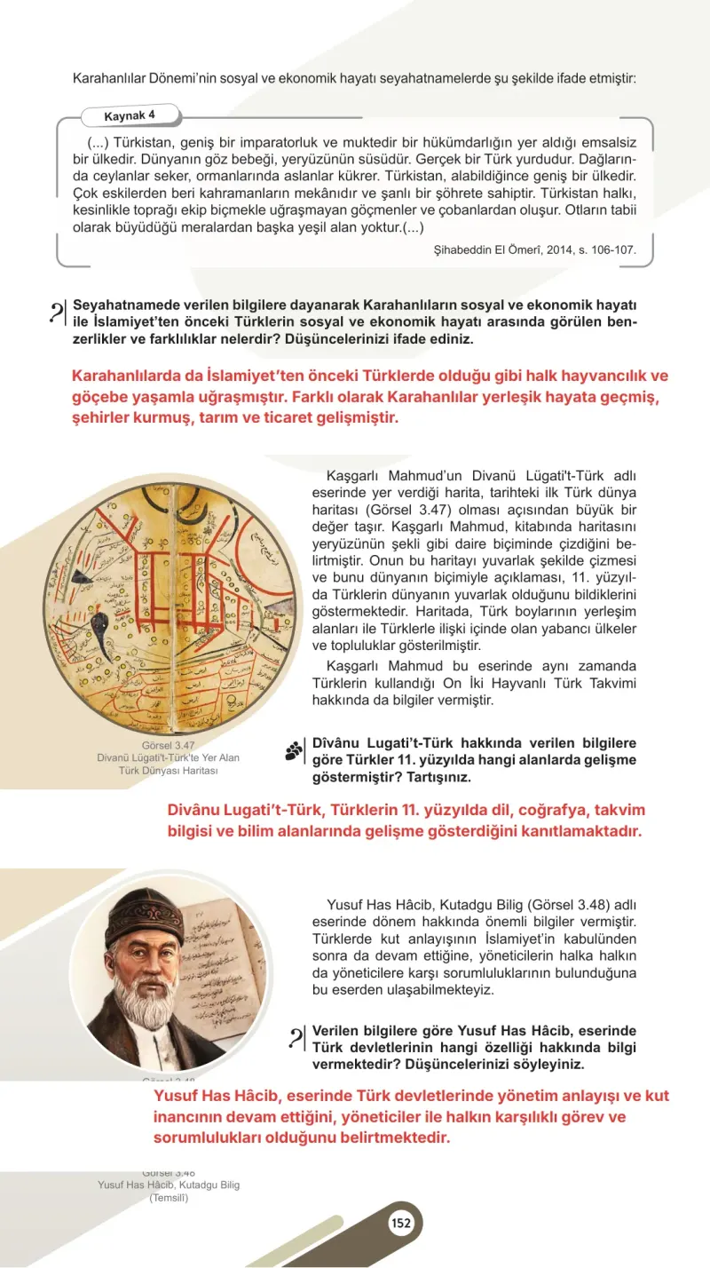 6. Sınıf Sosyal Bilgiler Ders Kitabı Cevapları Meb Yayınları 1. Kitap Sayfa 152 Çözüm Görseli