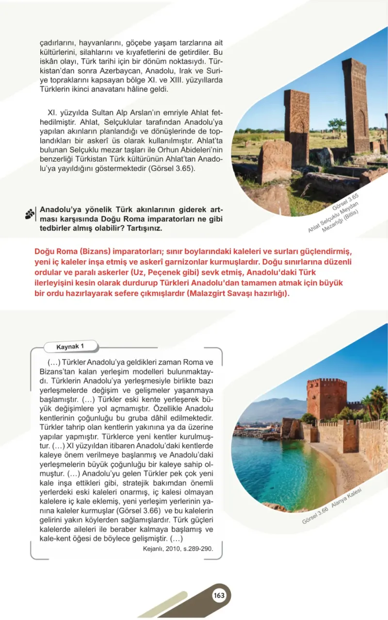 6. Sınıf Sosyal Bilgiler Ders Kitabı Cevapları Meb Yayınları 1. Kitap Sayfa 163 Çözüm Görseli