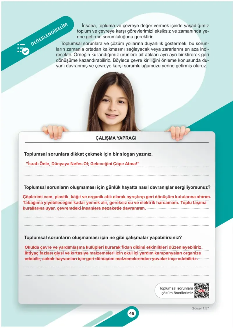 6. Sınıf Sosyal Bilgiler Ders Kitabı Cevapları Meb Yayınları 1. Kitap Sayfa 48 Çözüm Görseli