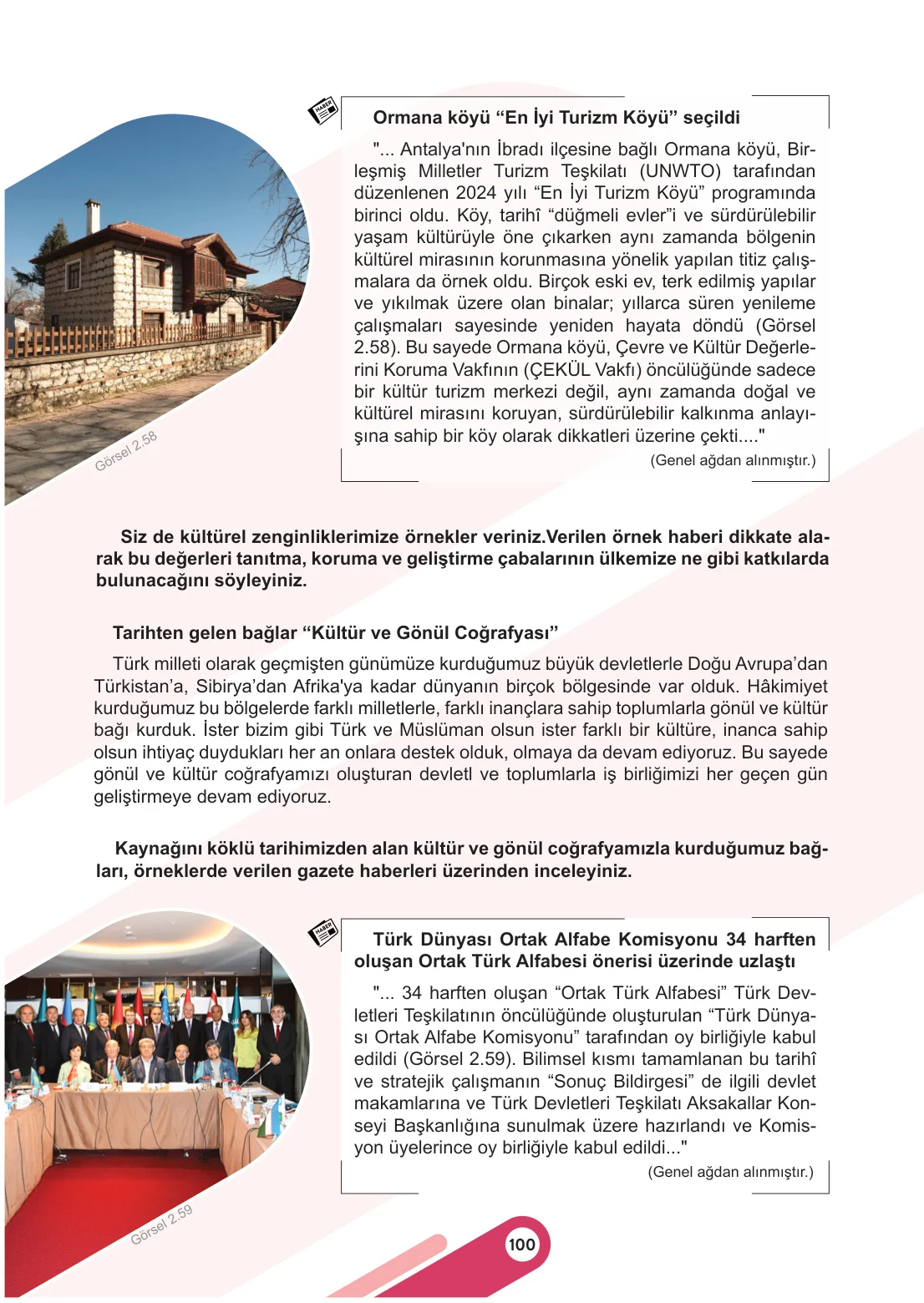 6. Sınıf Sosyal Bilgiler Ders Kitabı Cevapları Meb Yayınları 1. Kitap Sayfa 100