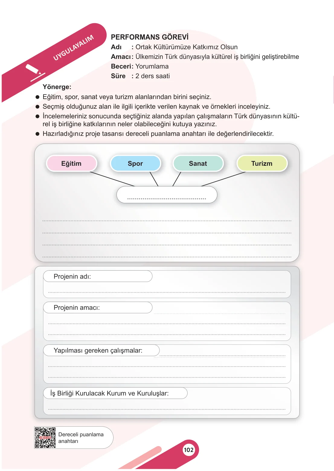 6. Sınıf Sosyal Bilgiler Ders Kitabı Cevapları Meb Yayınları 1. Kitap Sayfa 102
