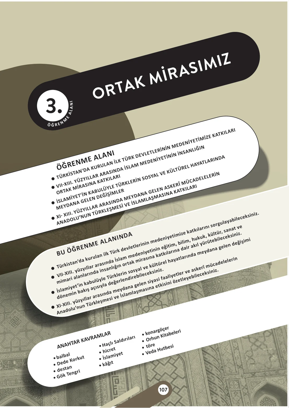 6. Sınıf Sosyal Bilgiler Ders Kitabı Cevapları Meb Yayınları 1. Kitap Sayfa 107