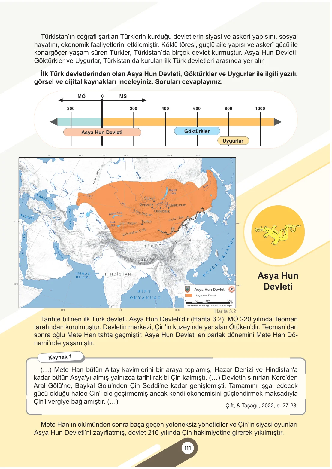 6. Sınıf Sosyal Bilgiler Ders Kitabı Cevapları Meb Yayınları 1. Kitap Sayfa 111