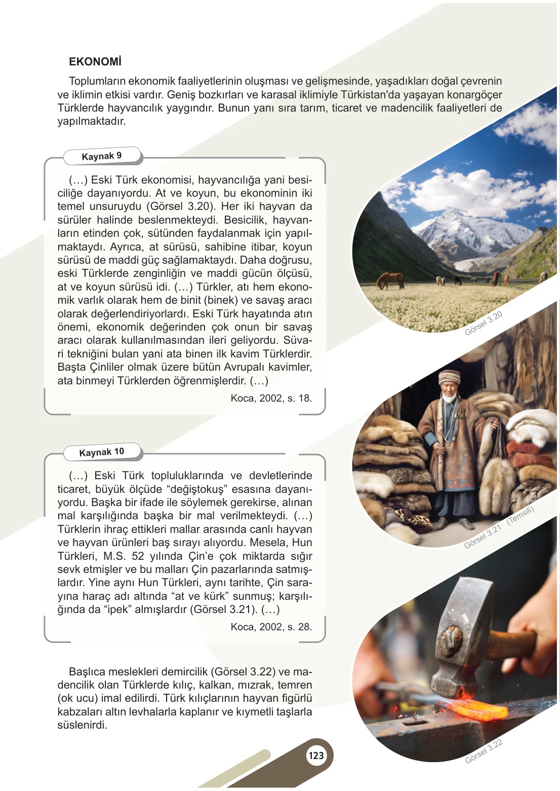 6. Sınıf Sosyal Bilgiler Ders Kitabı Cevapları Meb Yayınları 1. Kitap Sayfa 123