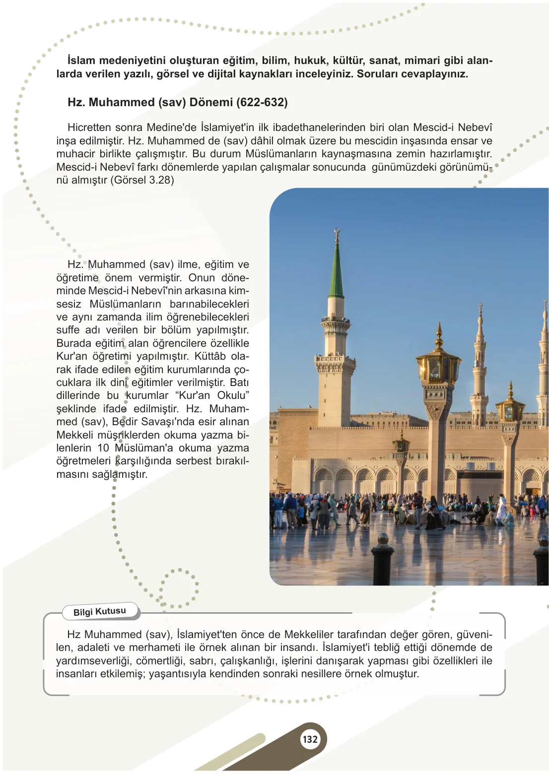 6. Sınıf Sosyal Bilgiler Ders Kitabı Cevapları Meb Yayınları 1. Kitap Sayfa 132