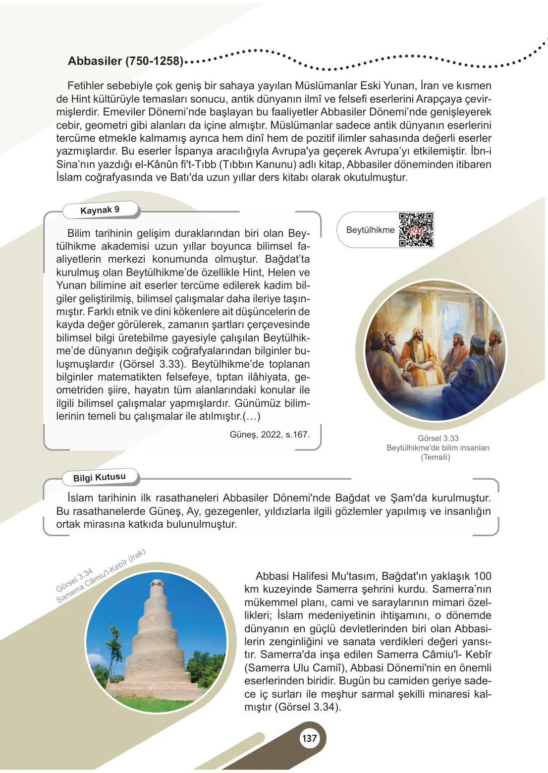 6. Sınıf Sosyal Bilgiler Ders Kitabı Cevapları Meb Yayınları 1. Kitap Sayfa 137