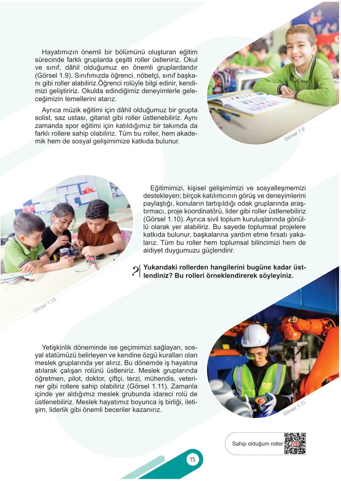 6. Sınıf Sosyal Bilgiler Ders Kitabı Cevapları Meb Yayınları 1. Kitap Sayfa 15