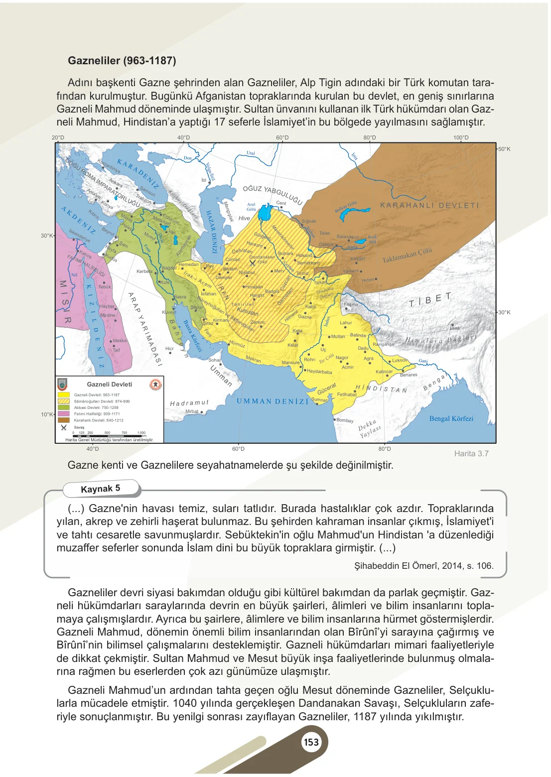 6. Sınıf Sosyal Bilgiler Ders Kitabı Cevapları Meb Yayınları 1. Kitap Sayfa 153