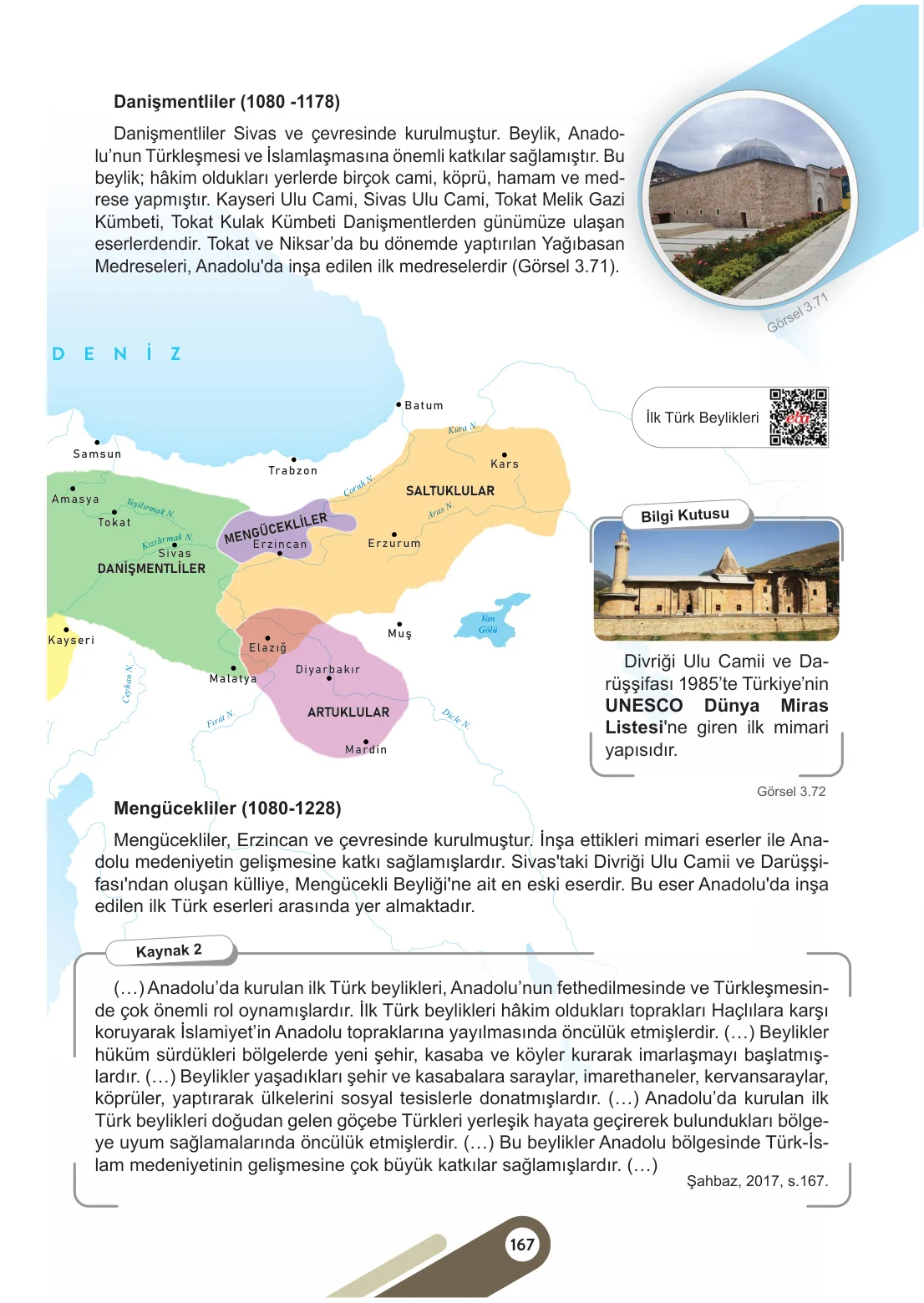 6. Sınıf Sosyal Bilgiler Ders Kitabı Cevapları Meb Yayınları 1. Kitap Sayfa 167